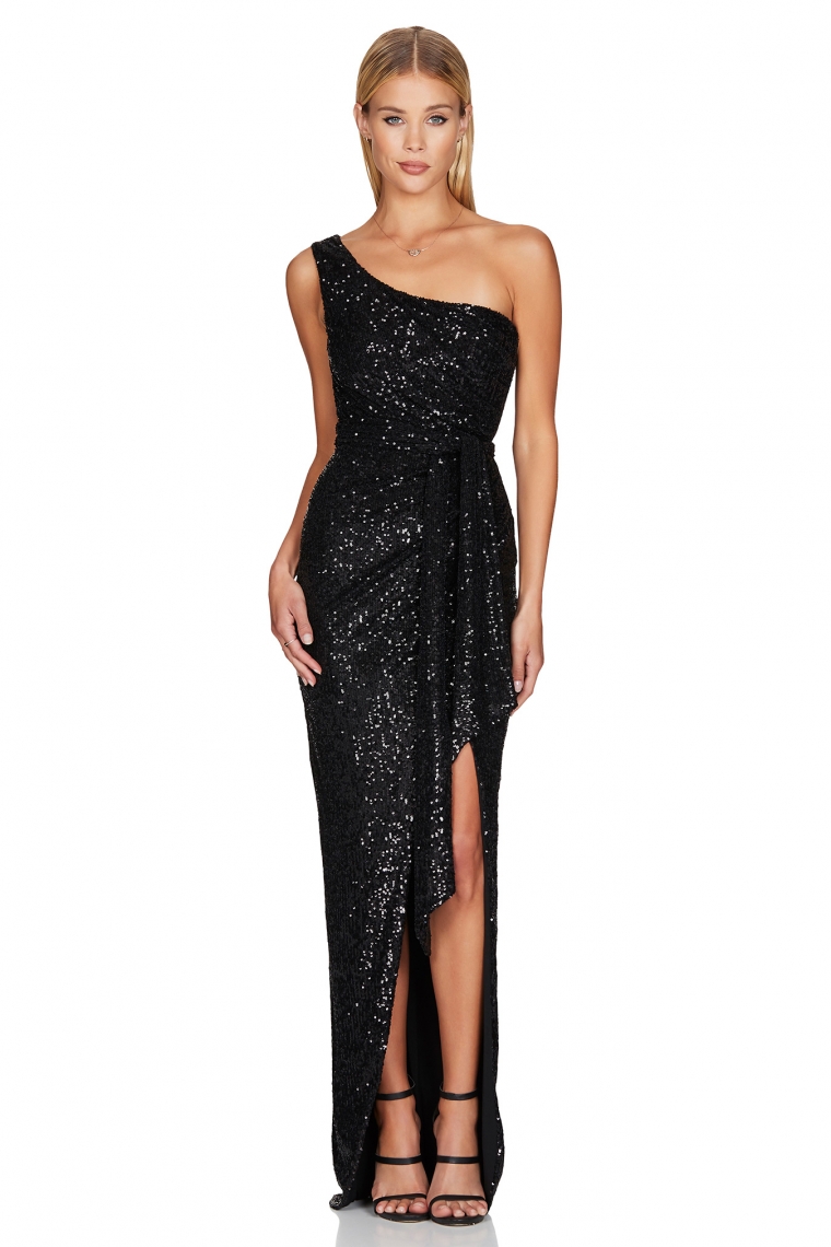 Nookie PALAZZO GOWN Black - JA’dore La Robe – Dress Hire