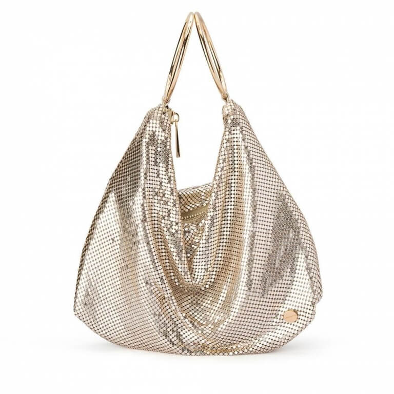 olga berg shar mesh bag