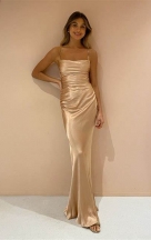 LA LUNE LACE BACK MAXI DRESS - DESERT ROSE - by Shona Joy - JA'dore La Robe   Dress Hire