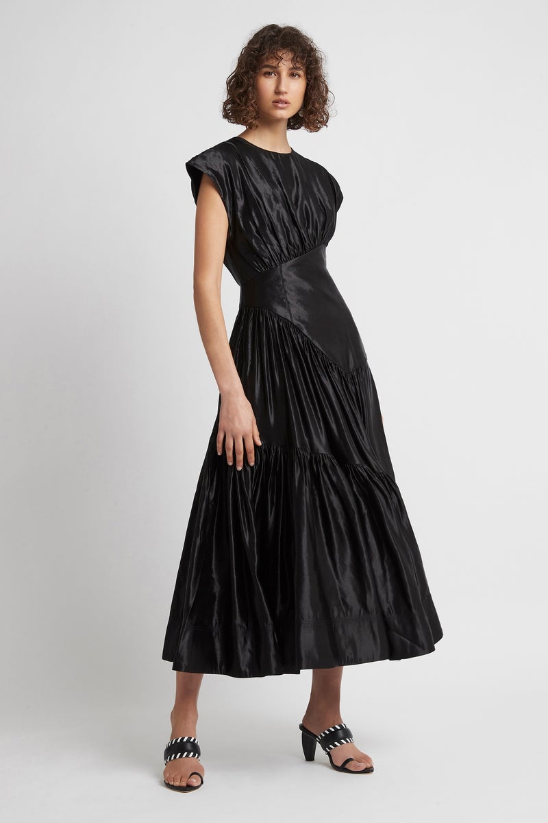 Aje Serendipity Reflection Midi Dress in Black - JA’dore La Robe ...
