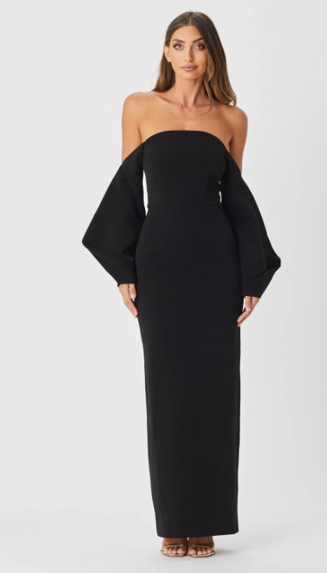 Bianca & Bridgett -HONEY DRESS BLACK size 12 - JA’dore La Robe – Dress Hire